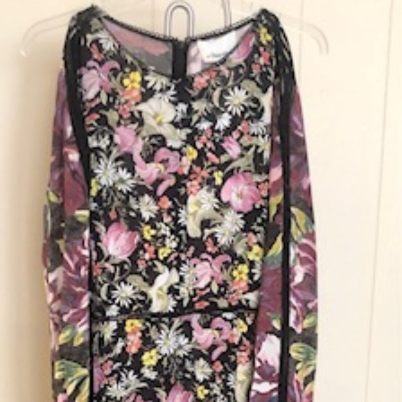 Philip Lim Cold Shoulder Silk Floral Dress - Picture 4 of 9